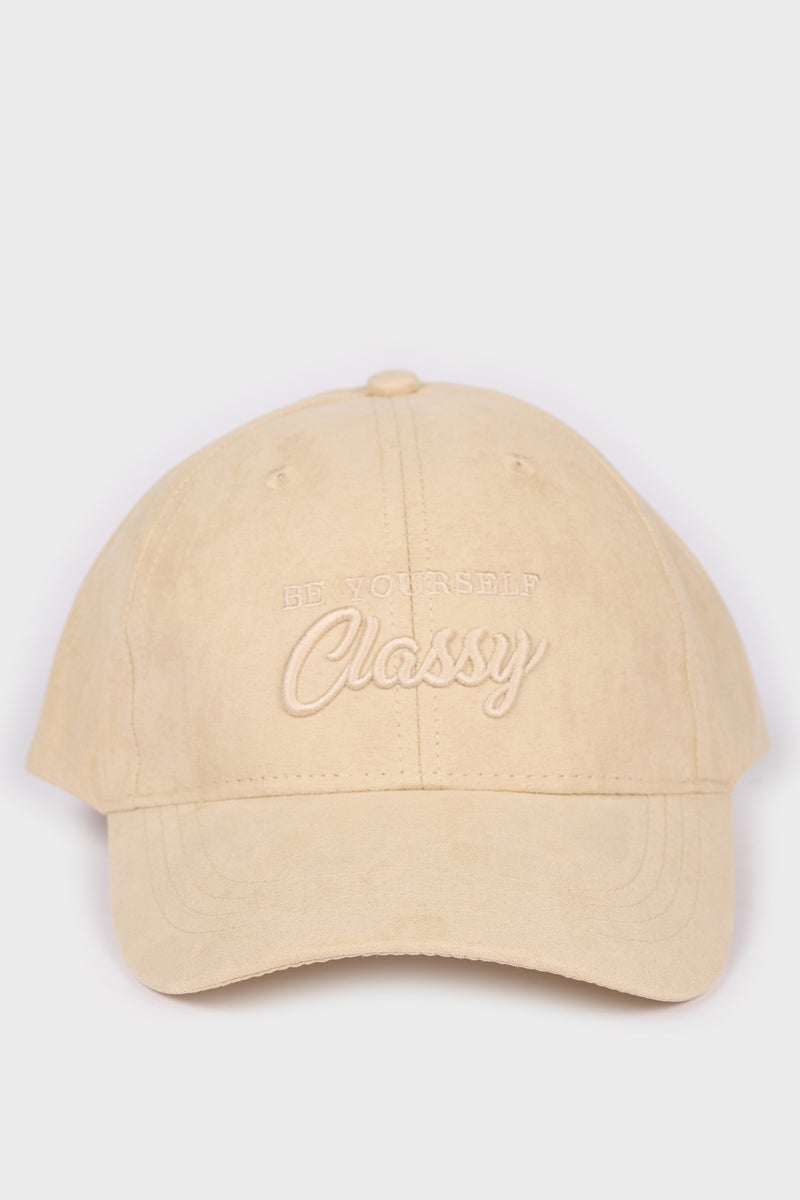 DeFacto Beige Man Man Suede Cap Casual - Image 4